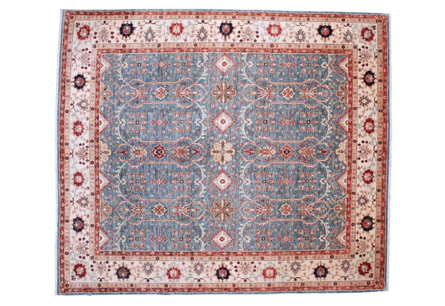 Orientteppich 309x264 cm Wolle handgeknüpft