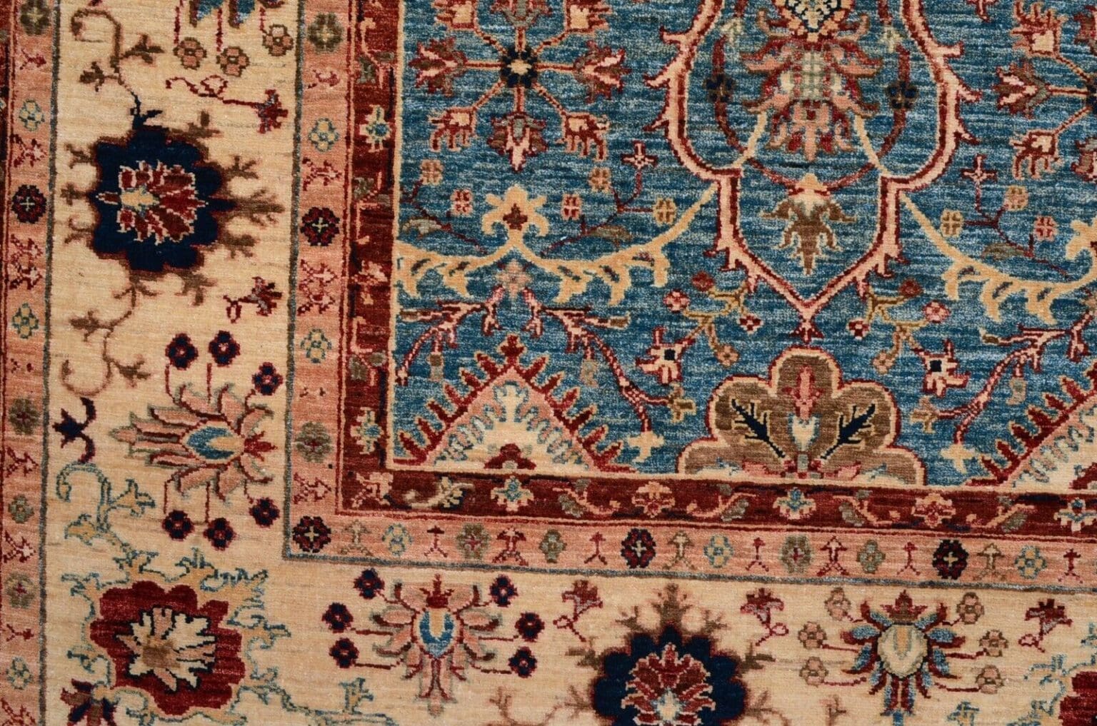 Orientteppich 309x264 cm Wolle handgeknüpft