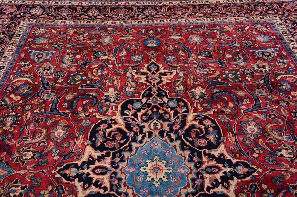 Perserteppich Maschad 386 x 298 cm Schurwolle handgeknüpft
