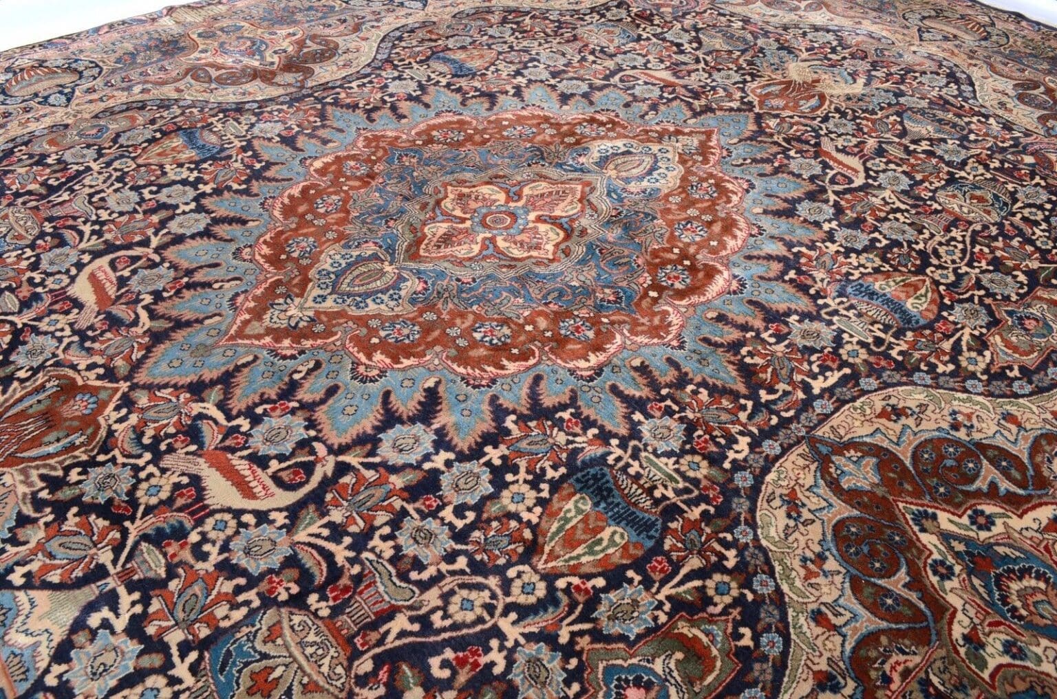 Perserteppich Kashmar 402 x 286 cm Wolle handgeknüpft