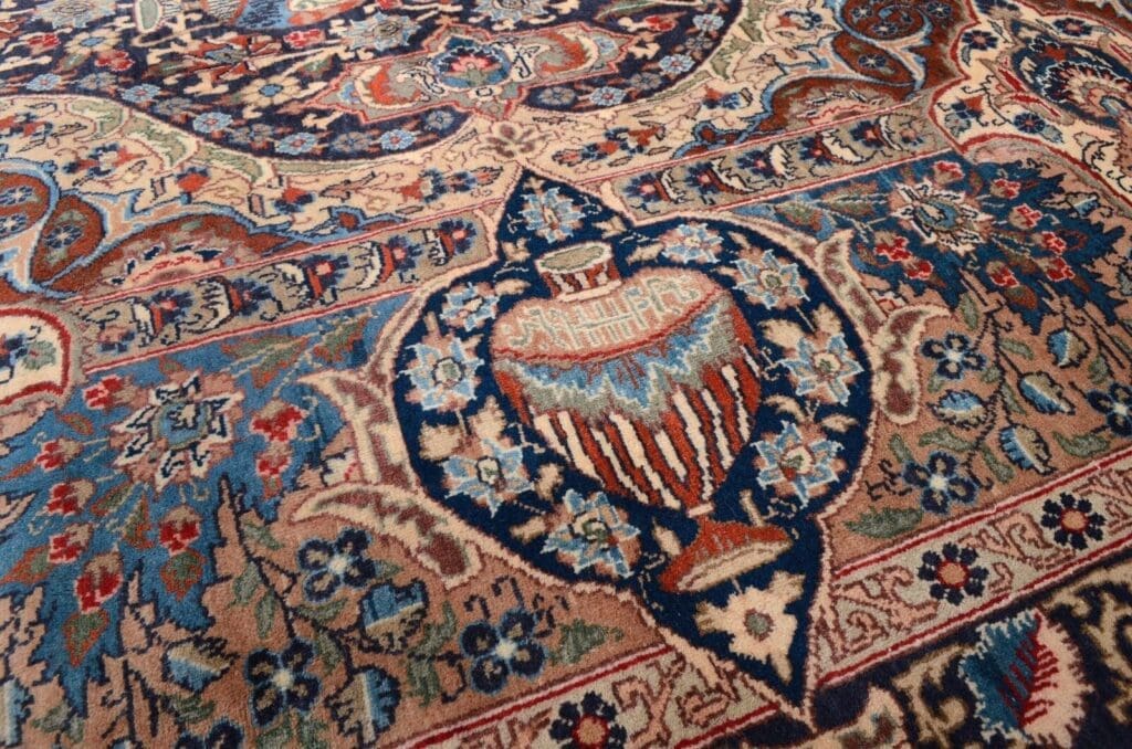 Perserteppich Kashmar 402 x 286 cm Wolle handgeknüpft