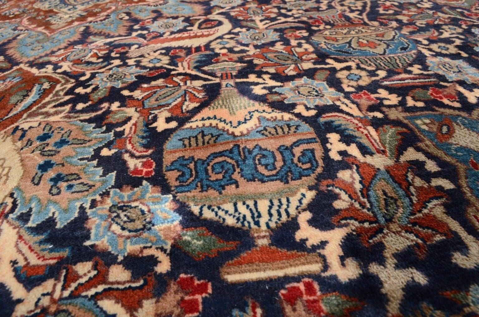 Perserteppich Kashmar 402 x 286 cm Wolle handgeknüpft