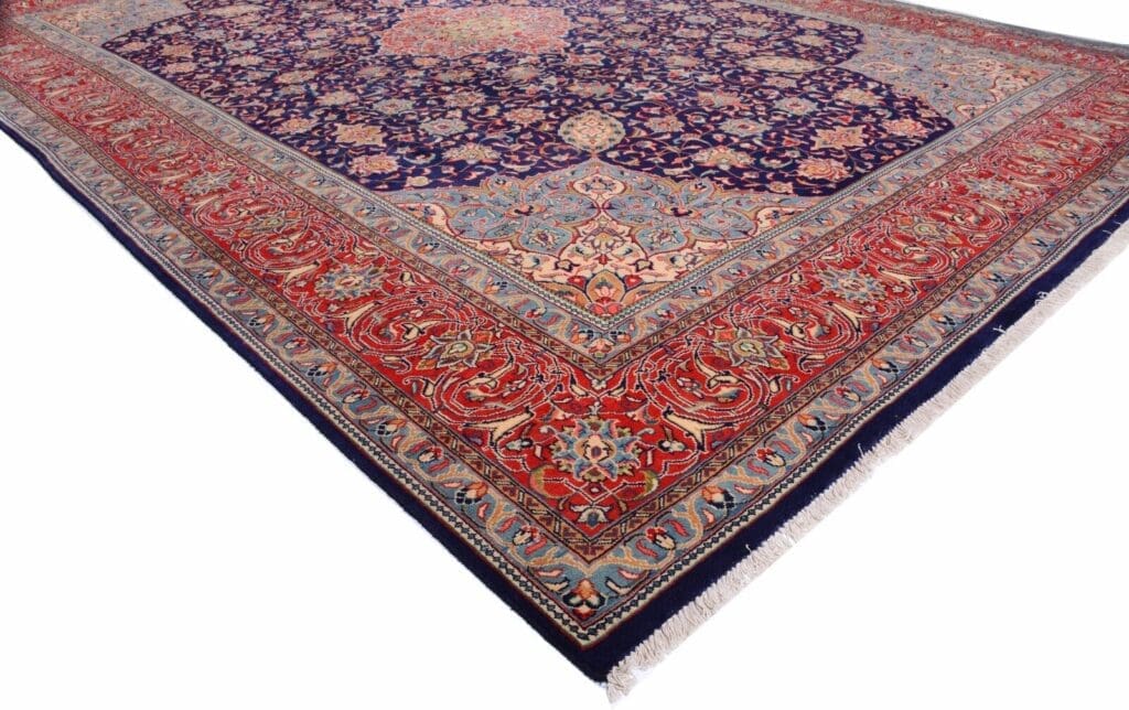 Perserteppich Sarough 383 x 273 cm Wolle handgeknüpft