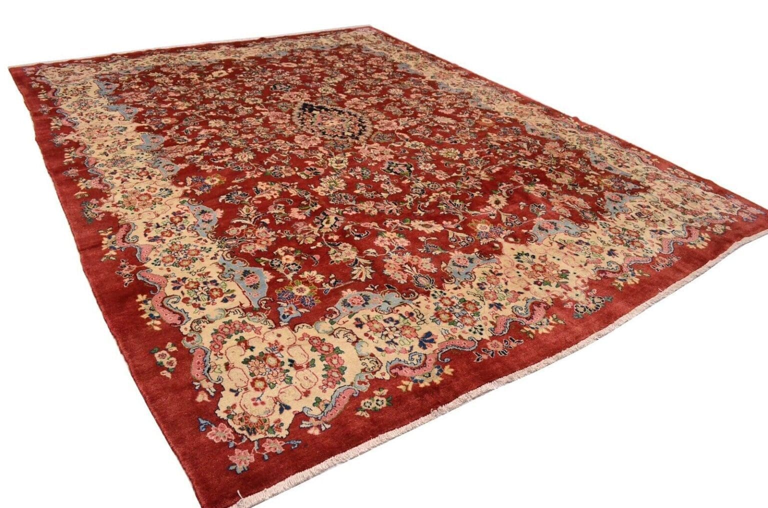 Perserteppich Sarough 435 x 304 cm Wolle handgeknüpft