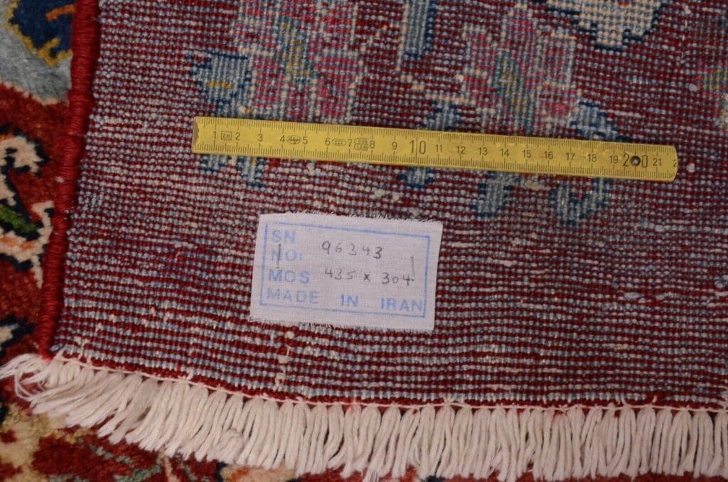 Perserteppich Sarough 435 x 304 cm Wolle handgeknüpft