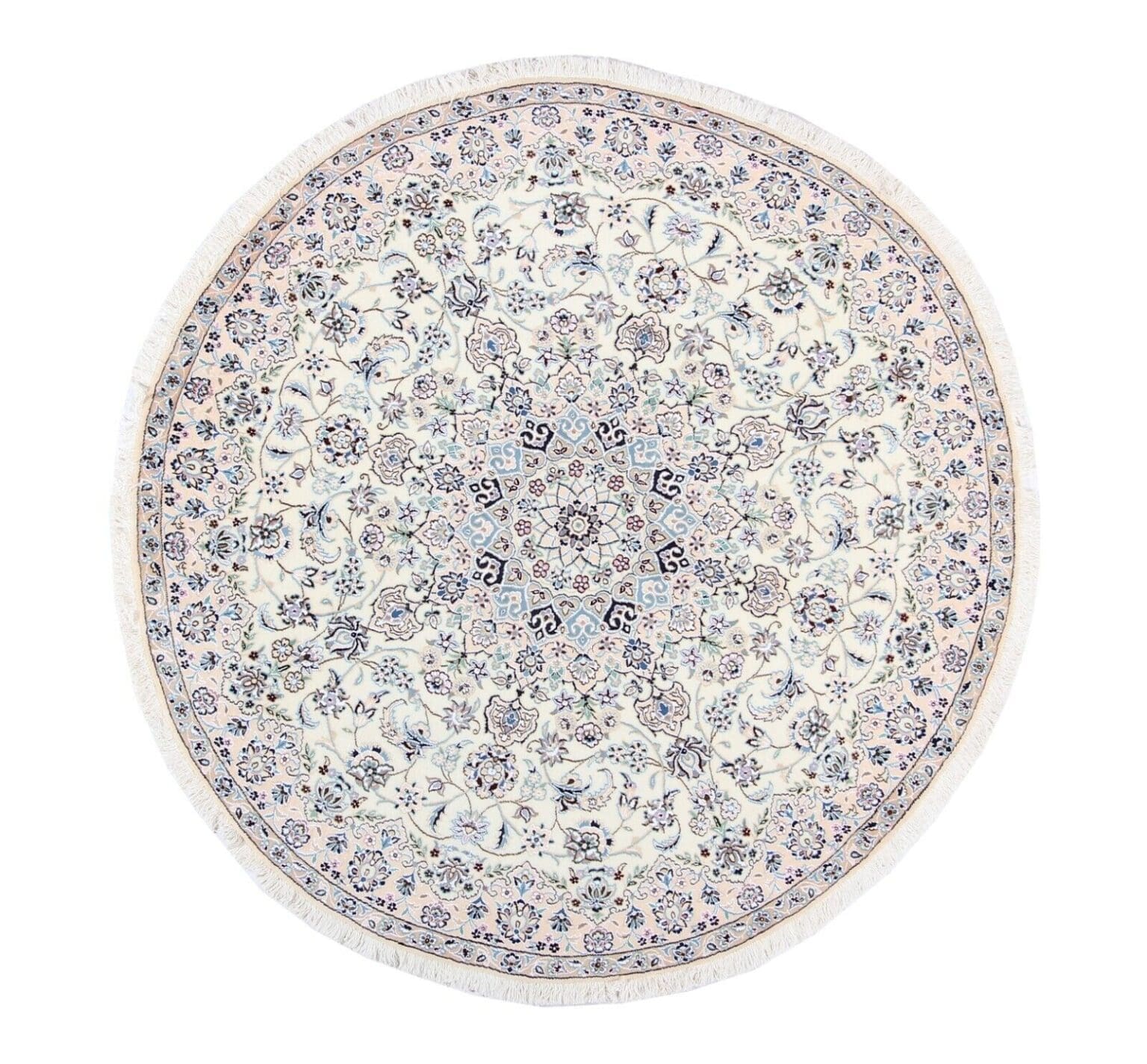 Perserteppich Nain 200 x 200 cm Wolle handgeknüpft
