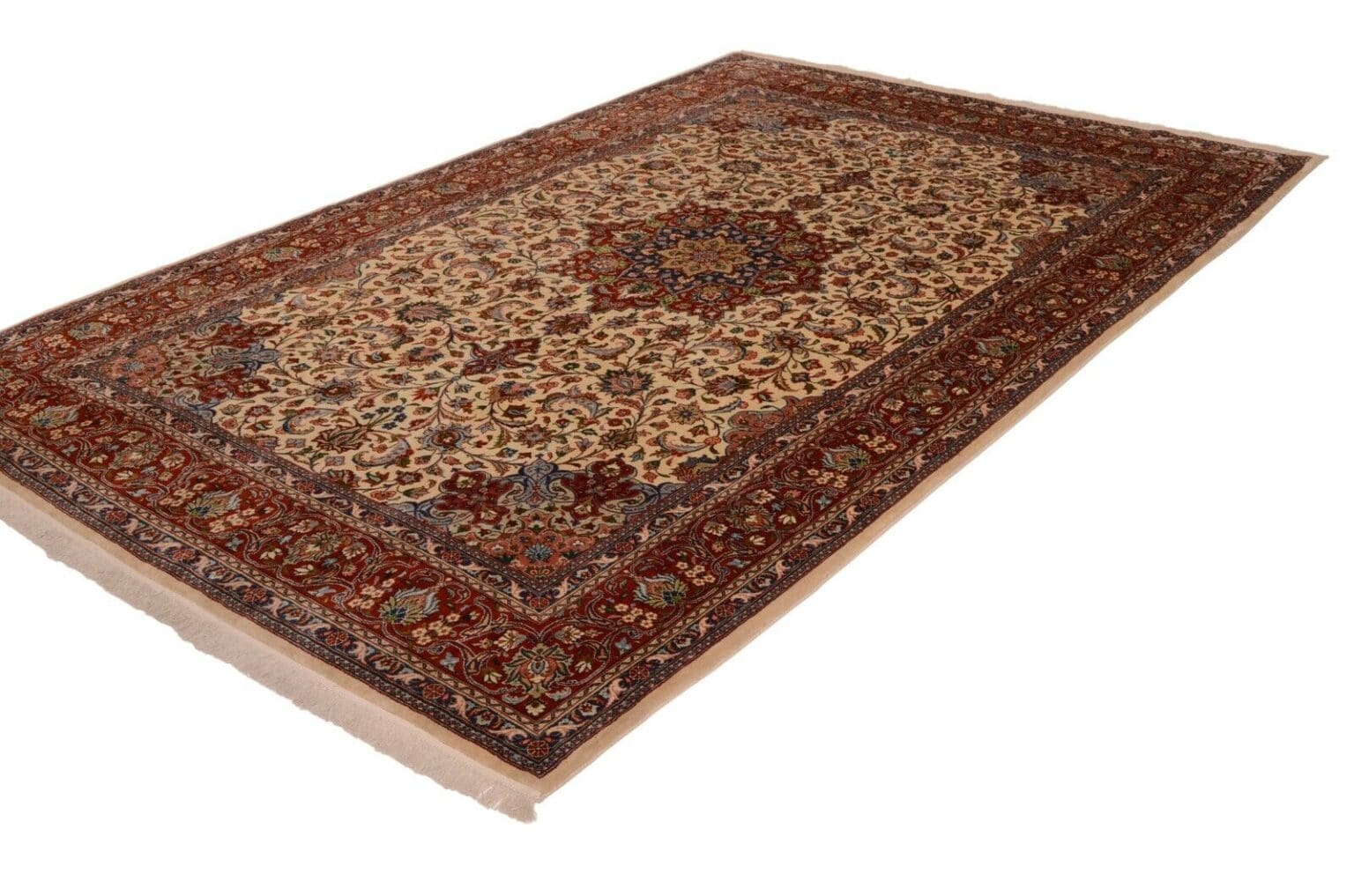 Perserteppich Sarough 305 x 208 cm Wolle handgeknüpft