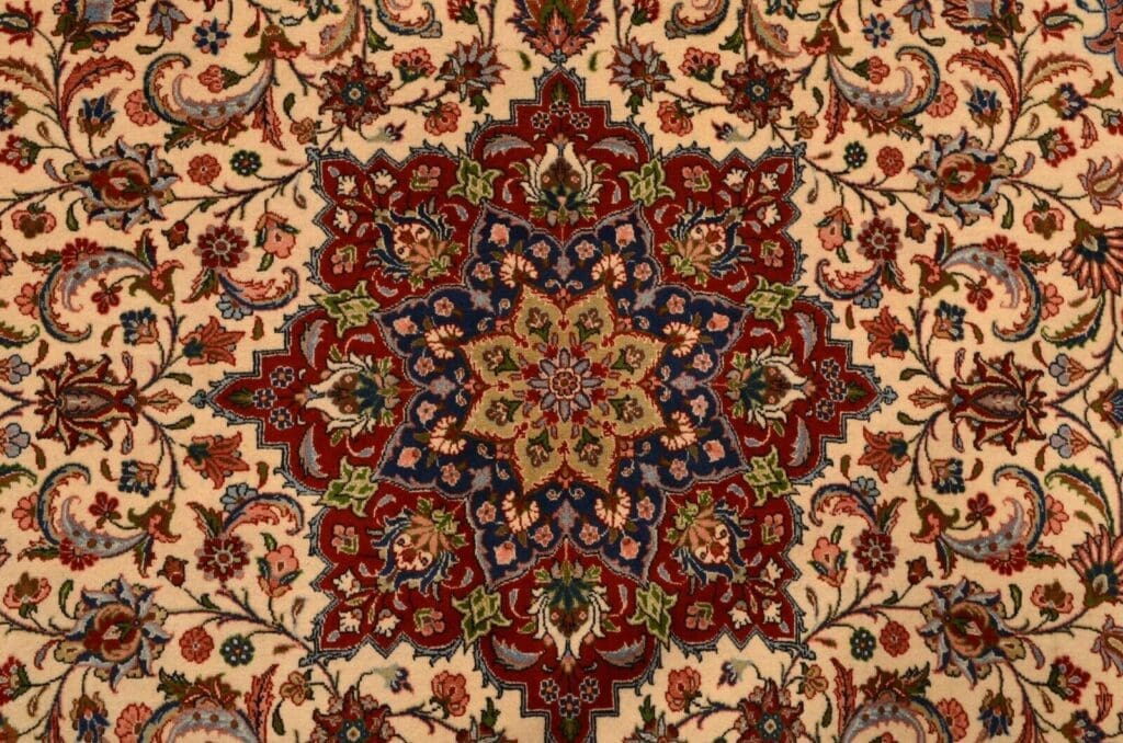 Perserteppich Sarough 305 x 208 cm Wolle handgeknüpft