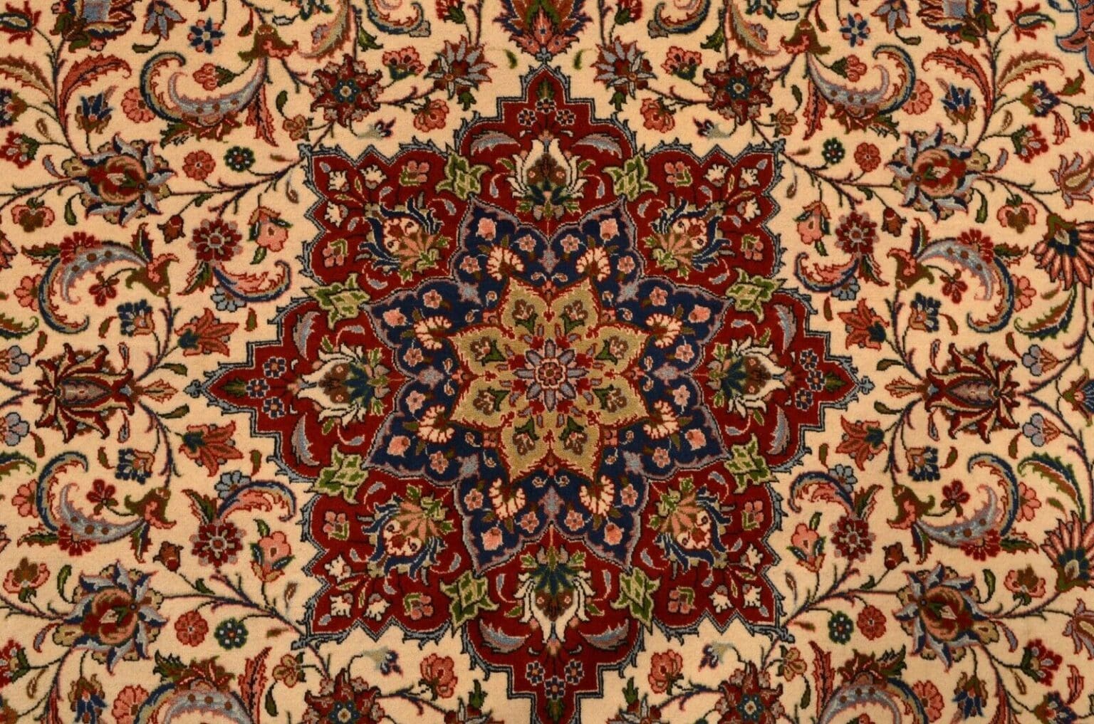 Perserteppich Sarough 305 x 208 cm Wolle handgeknüpft
