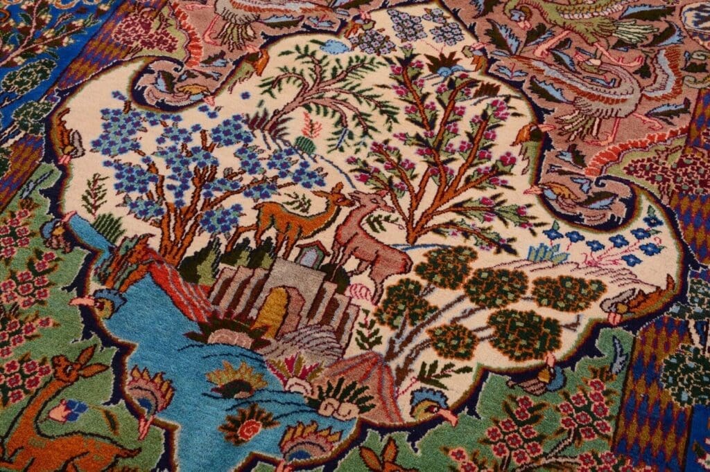 Perserteppich Kashmar 390 x 295 cm Wolle handgeknüpft