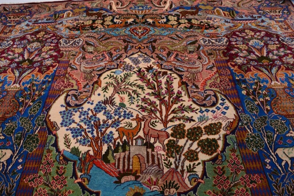 Perserteppich Kashmar 390 x 295 cm Wolle handgeknüpft