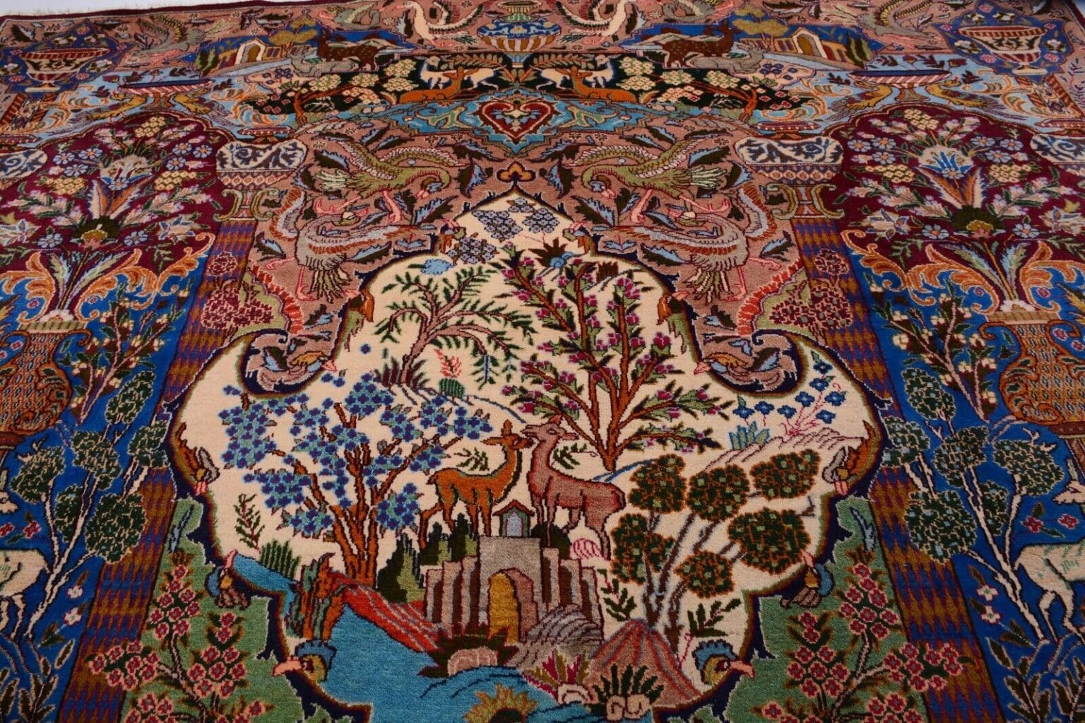 Perserteppich Kashmar 390 x 295 cm Wolle handgeknüpft