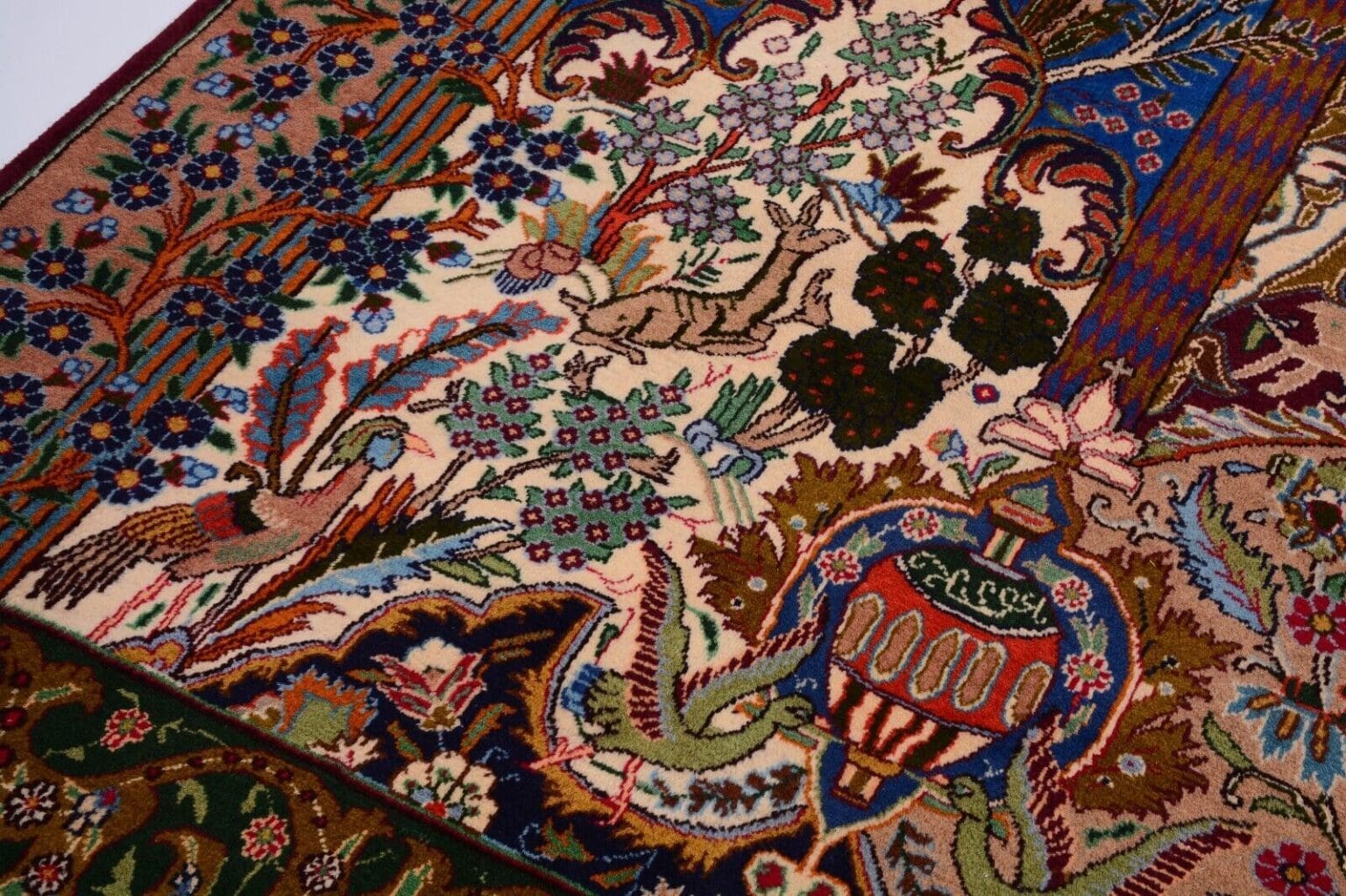 Perserteppich Kashmar 390 x 295 cm Wolle handgeknüpft