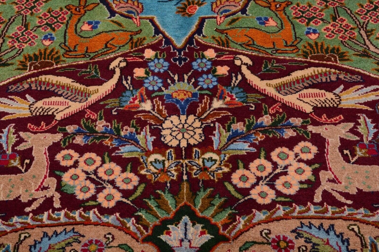Perserteppich Kashmar 390 x 295 cm Wolle handgeknüpft