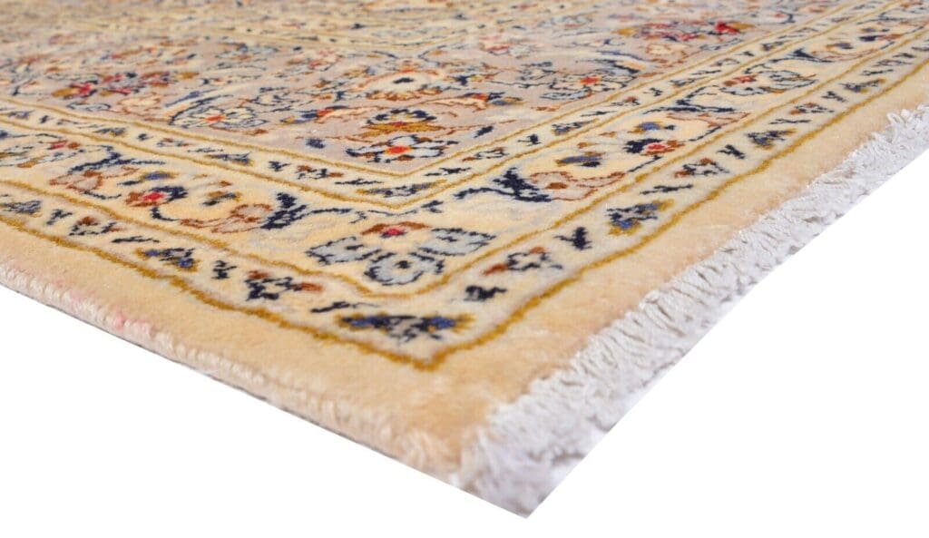 h1-handgeknupfter-orientteppich-perser-kashan-in-beige-350-x-245-cm-neuwertig-2 Perserteppich Kashan 350 x 245 cm Wolle handgeknüpft