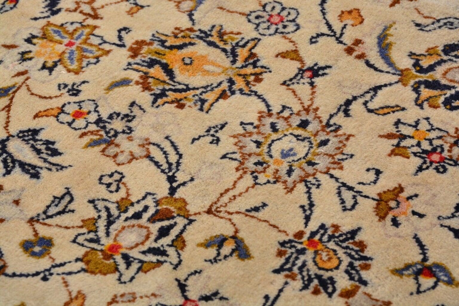 h1-handgeknupfter-orientteppich-perser-kashan-in-beige-350-x-245-cm-neuwertig-6 Perserteppich Kashan 350 x 245 cm Wolle handgeknüpft