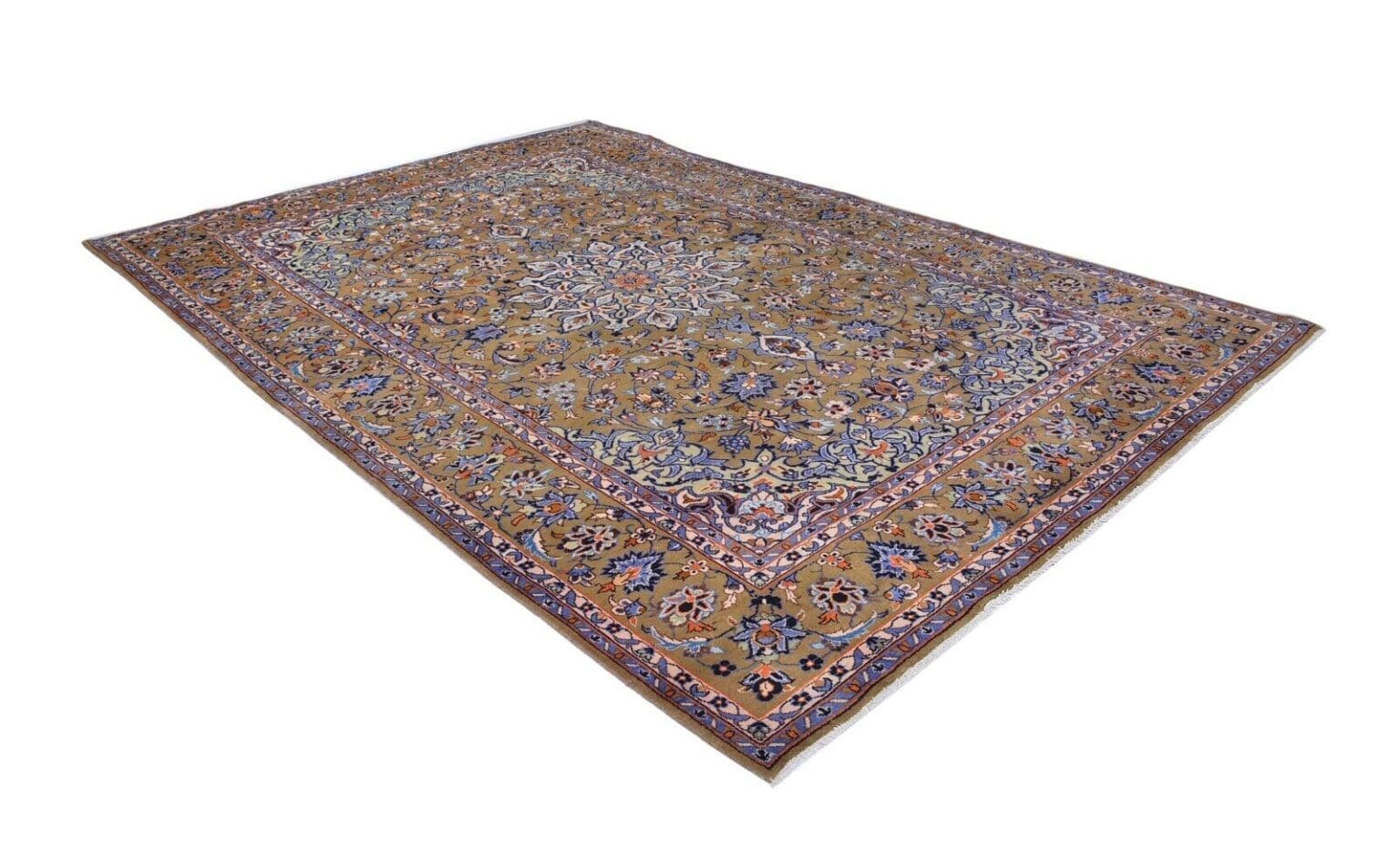 Perserteppich Kashan 350 x 248 cm Wolle handgeknüpft