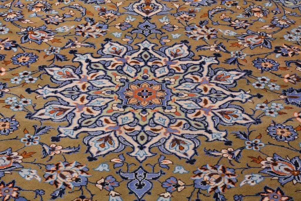 Perserteppich Kashan 350 x 248 cm Wolle handgeknüpft