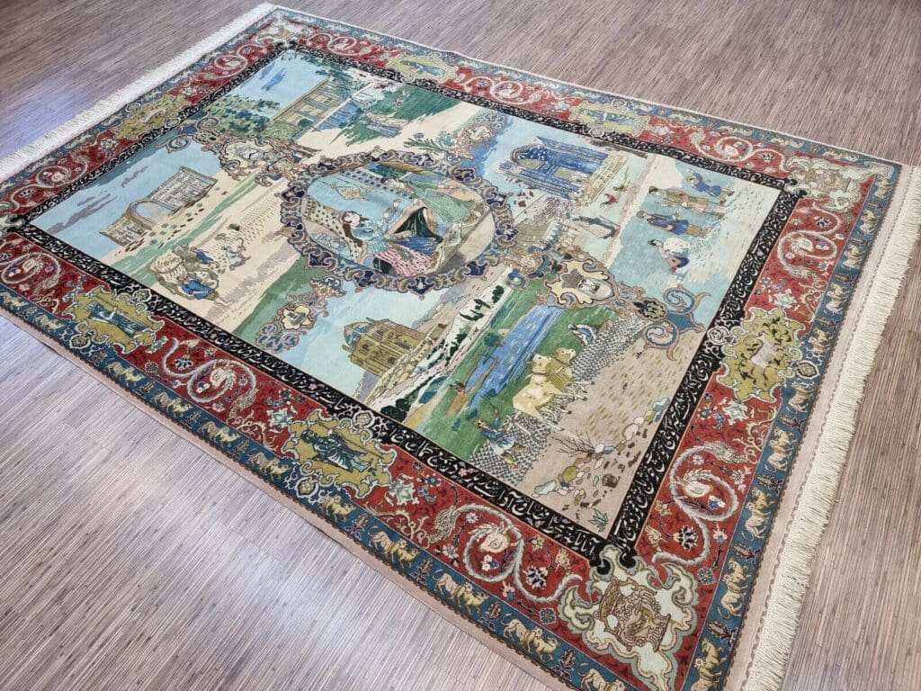 Perserteppich Täbriz 290 x 205 cm Korkwolle handgeknüpft