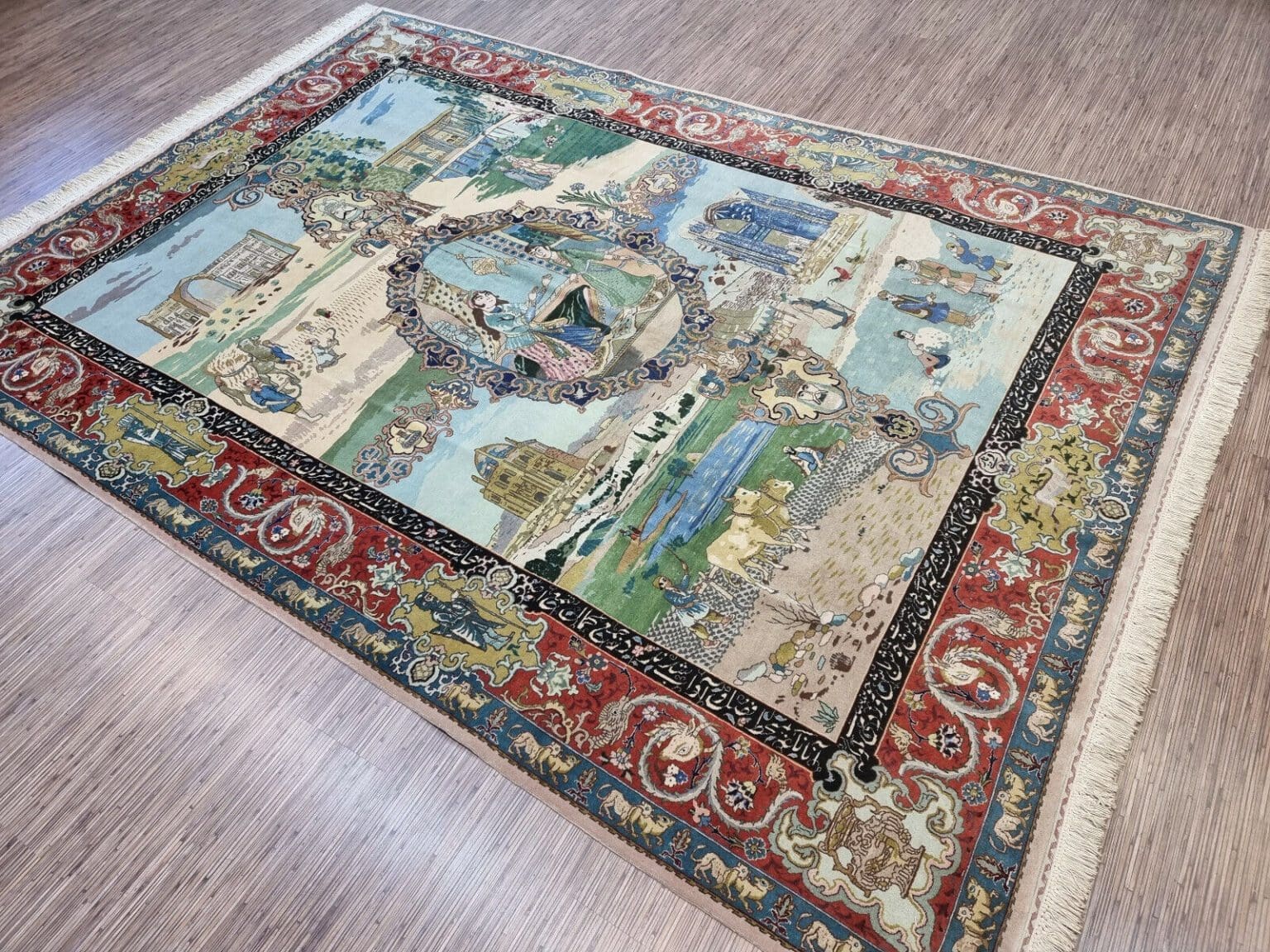 Perserteppich Täbriz 290 x 205 cm Korkwolle handgeknüpft