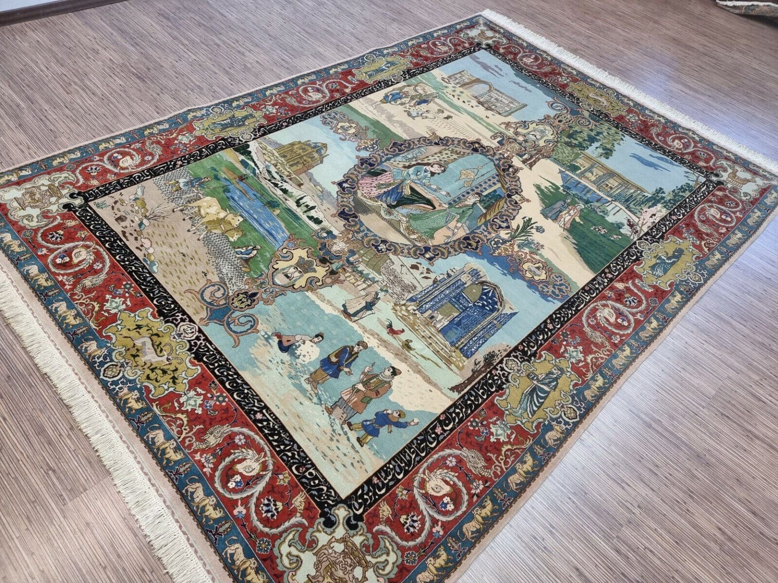 Perserteppich Täbriz 290 x 205 cm Korkwolle handgeknüpft