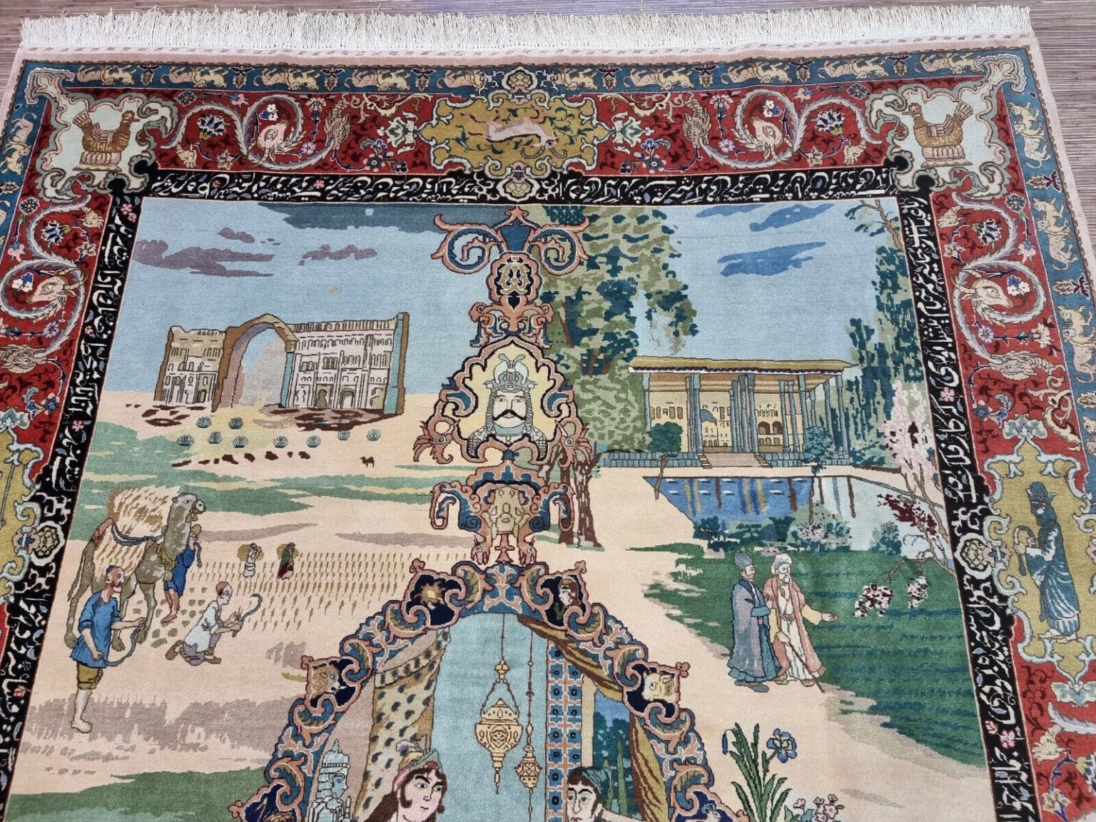 Perserteppich Täbriz 290 x 205 cm Korkwolle handgeknüpft