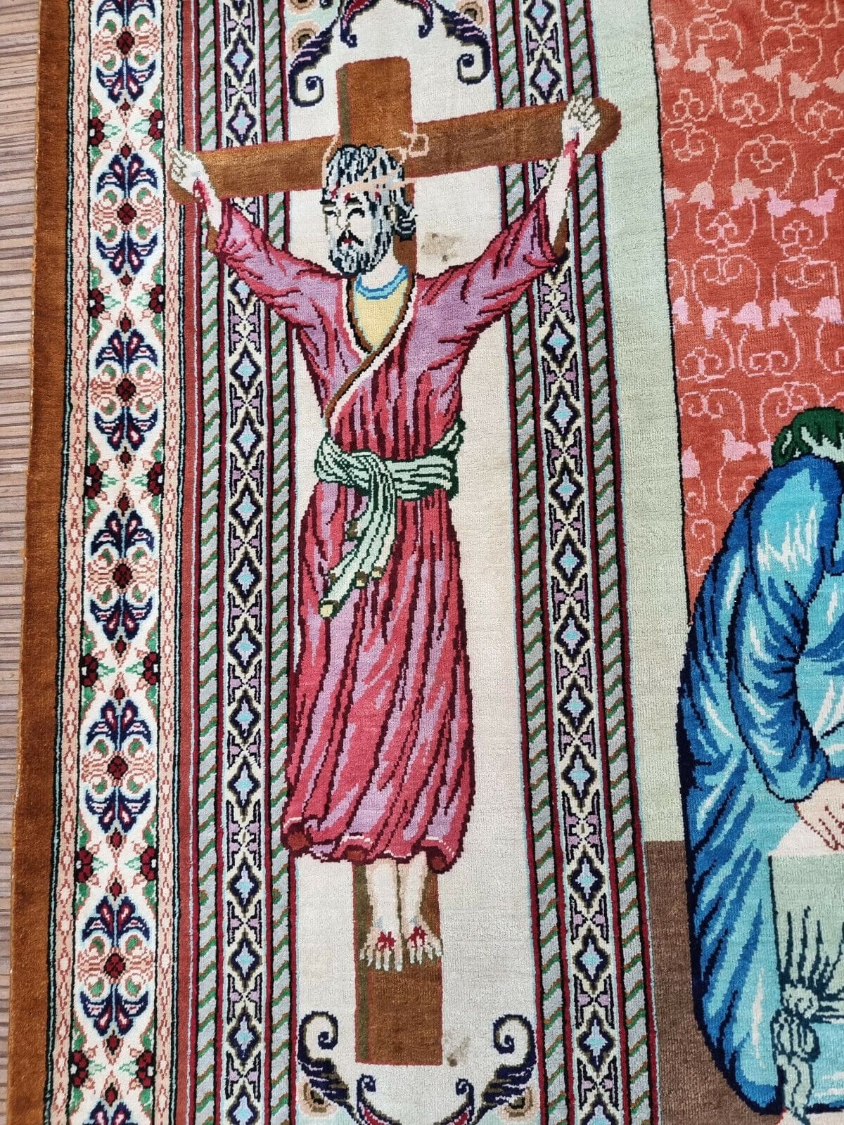 Perserteppich Ghom 190 x 136 cm Seide handgeknüpft