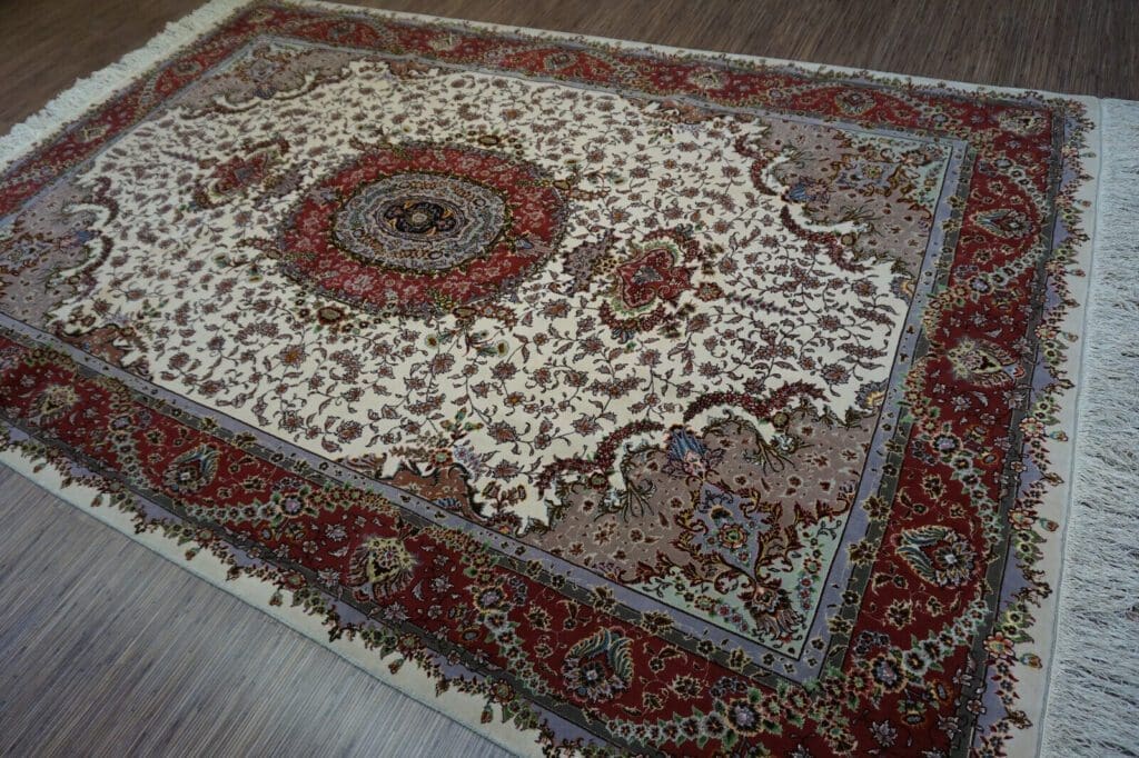 Perserteppich Tabriz 306x200 cm Wolle Seide handgeknüpft