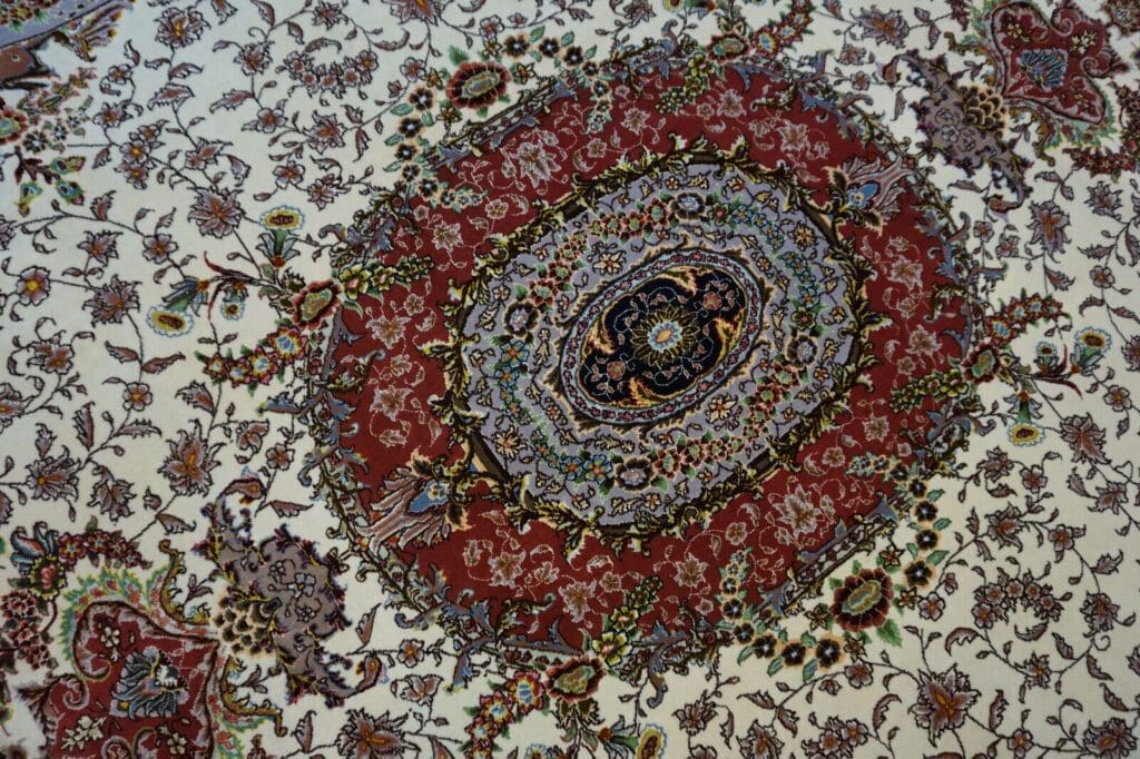 Perserteppich Tabriz 306x200 cm Wolle Seide handgeknüpft