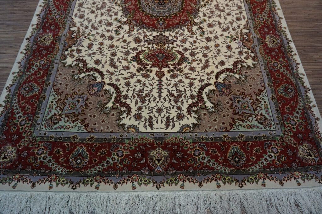 Perserteppich Tabriz 306x200 cm Wolle Seide handgeknüpft
