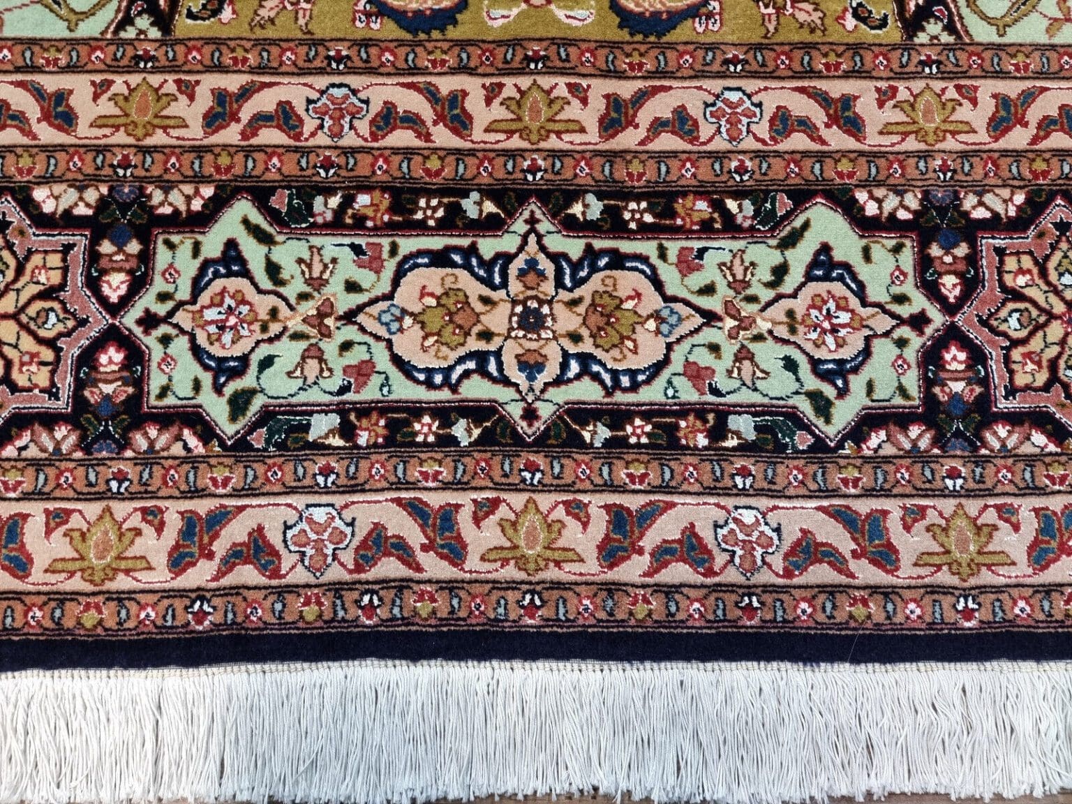 h1-231302-wunderschoner-original-persischer-tabriz-teppich-301-x-251-cm-8 Perserteppich Täbriz 301 x 251 cm handgeknüpft (Verkauft)