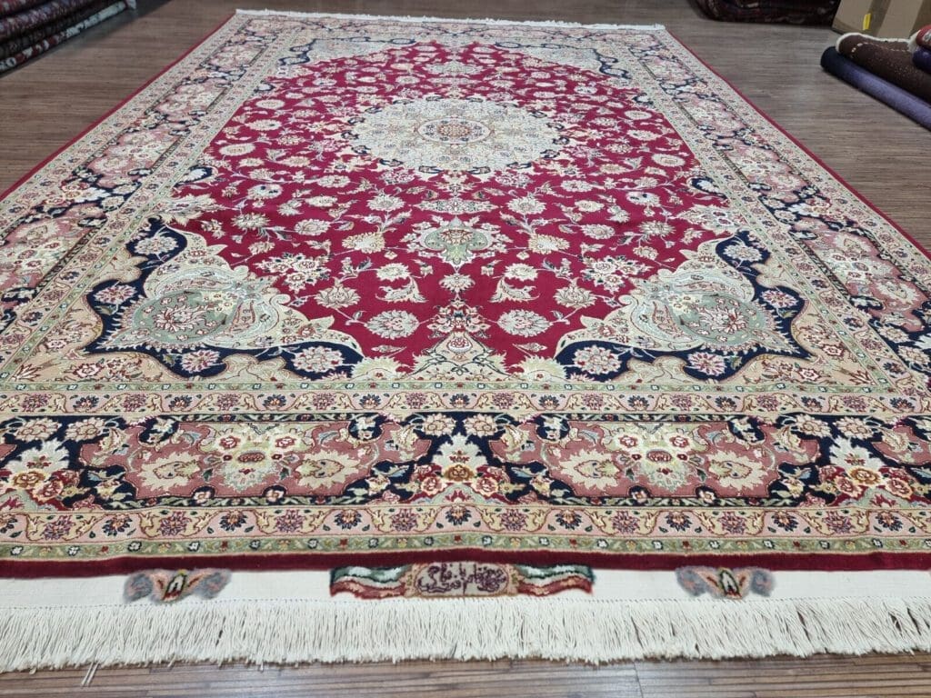 Perserteppich Täbriz 305 x 202 cm Korkwolle handgeknüpft