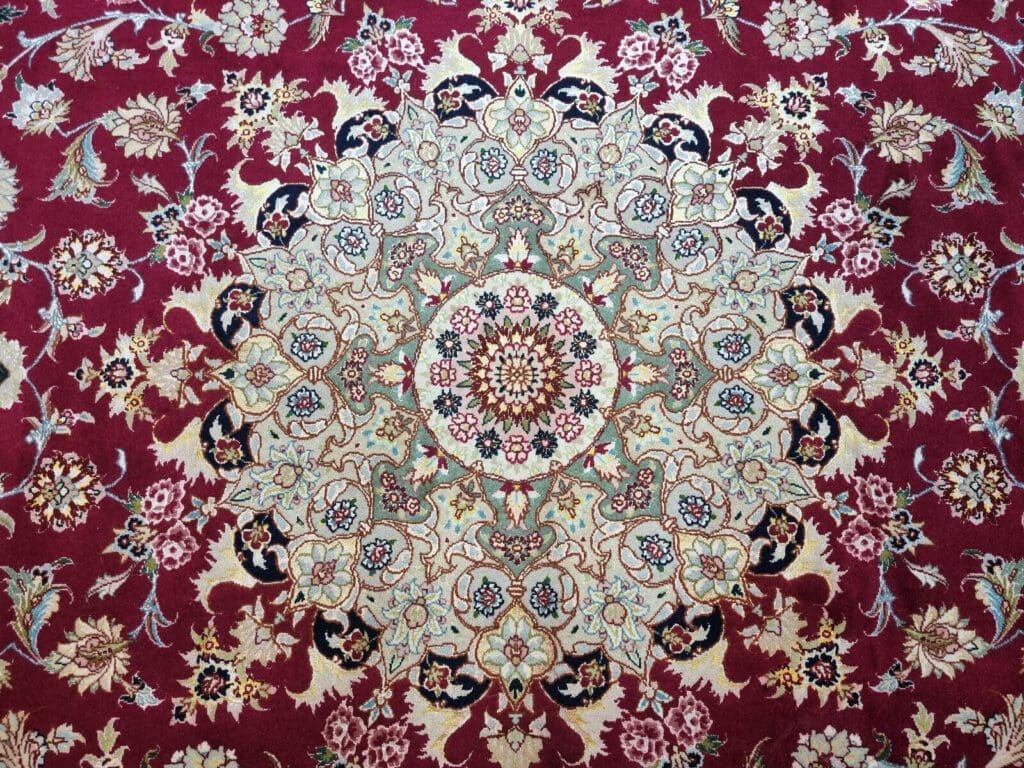 Perserteppich Täbriz 305 x 202 cm Korkwolle handgeknüpft