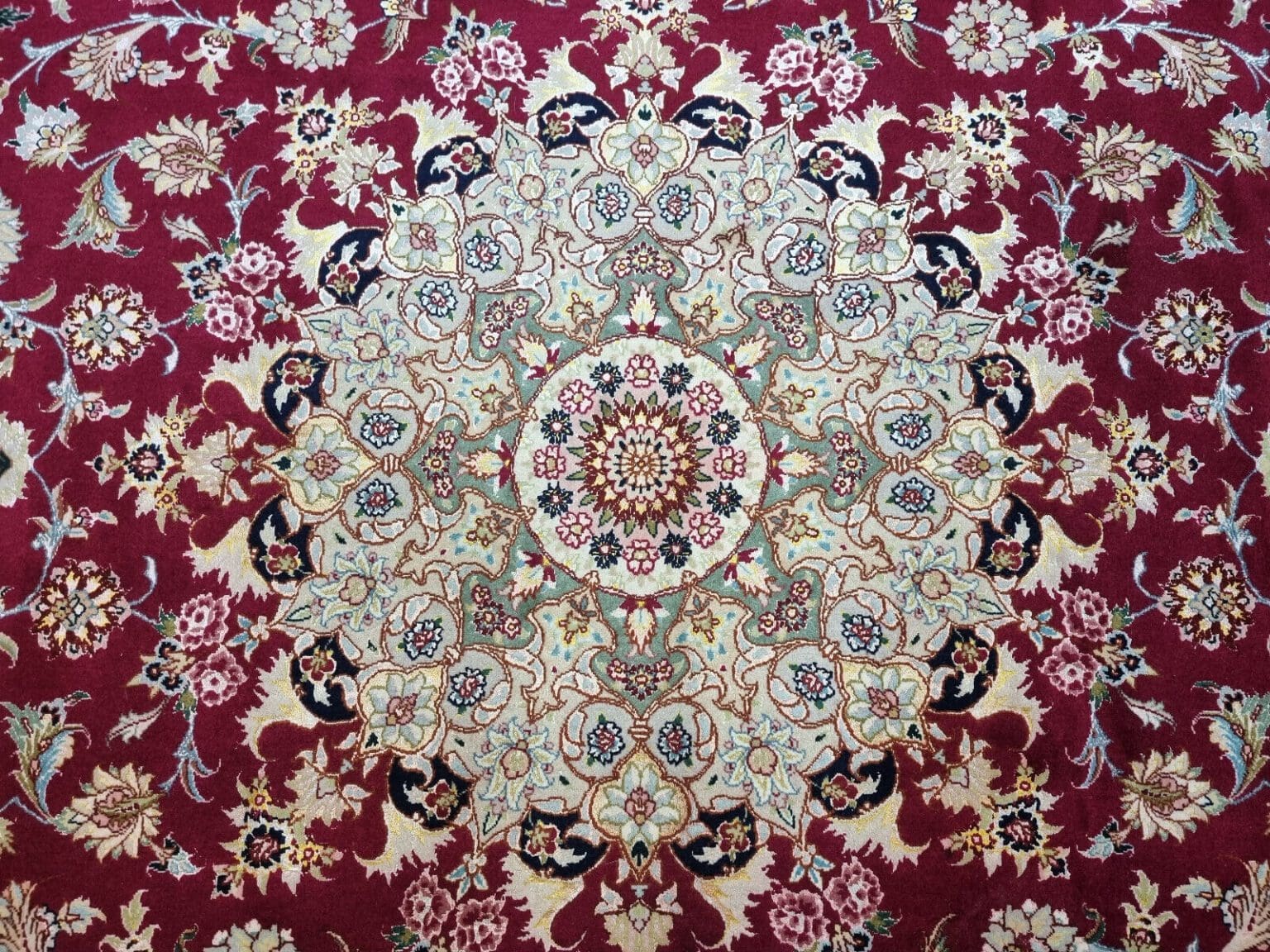 Perserteppich Täbriz 305 x 202 cm Korkwolle handgeknüpft