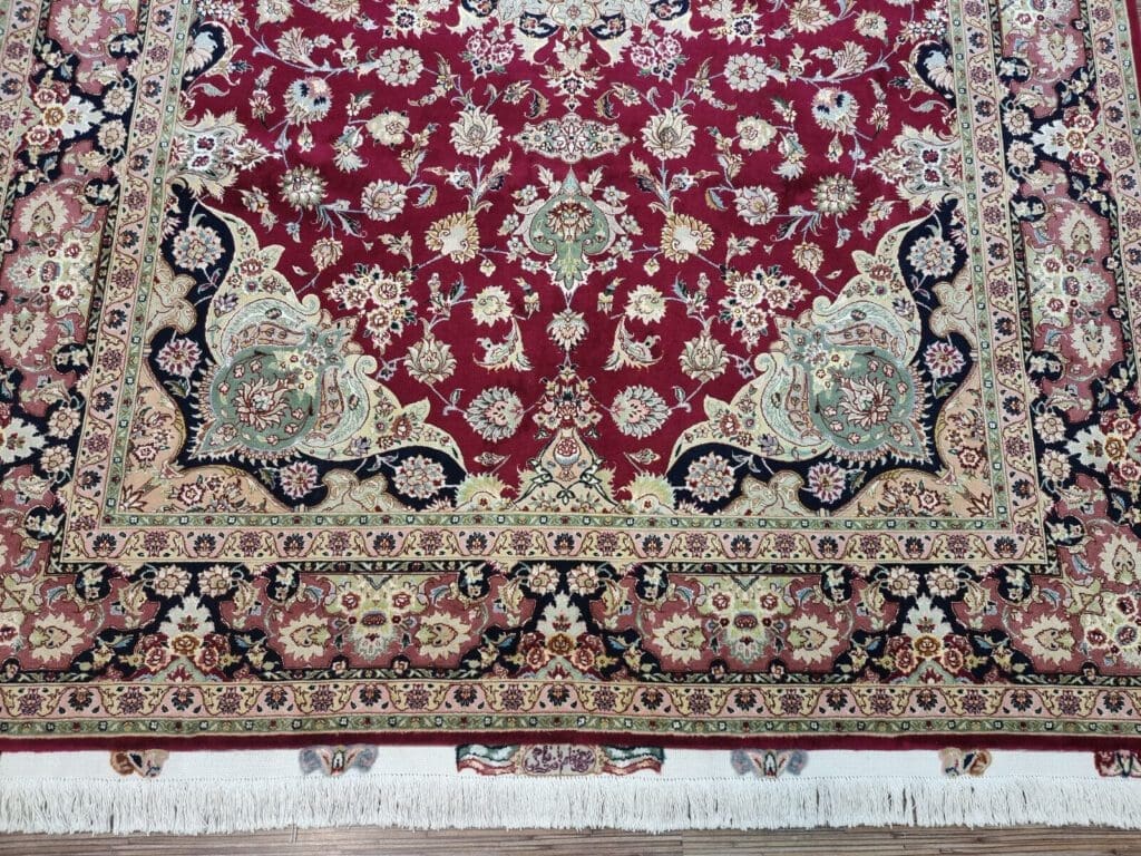 Perserteppich Täbriz 305 x 202 cm Korkwolle handgeknüpft