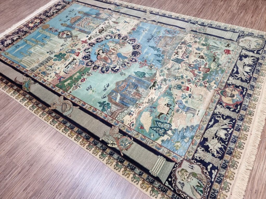 Perserteppich Tabriz 280 x 182 cm Korkwolle handgeknüpft