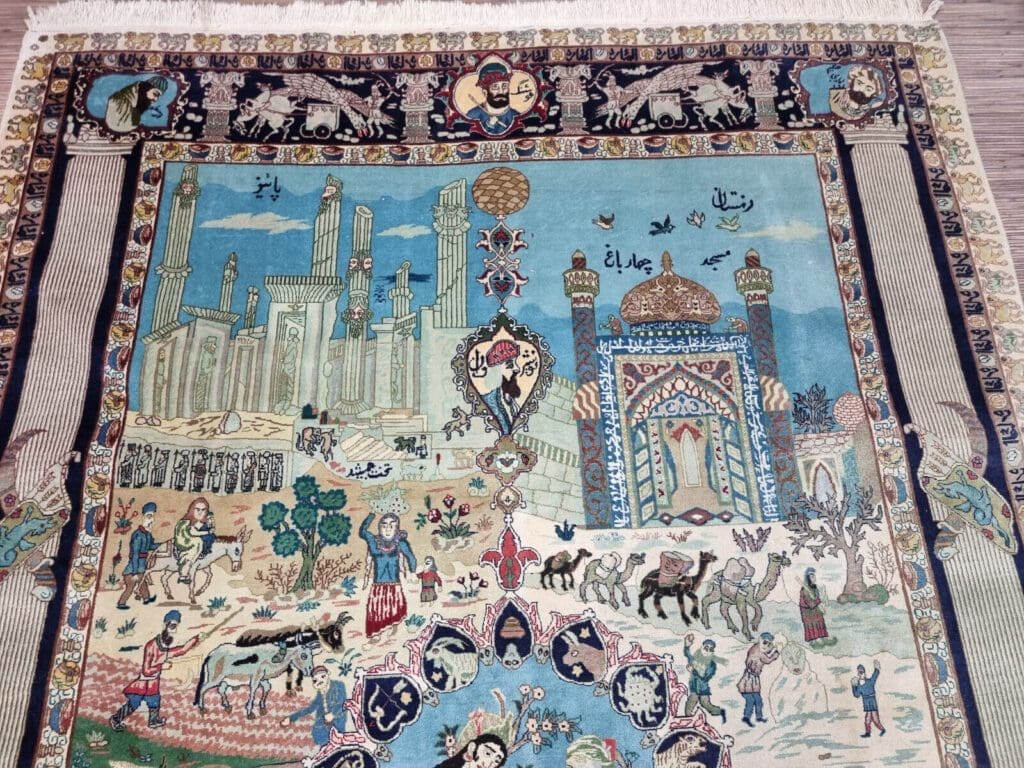 Perserteppich Tabriz 280 x 182 cm Korkwolle handgeknüpft