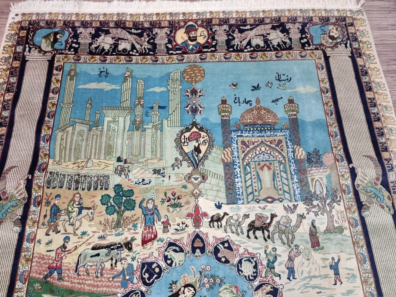 Perserteppich Tabriz 280 x 182 cm Korkwolle handgeknüpft