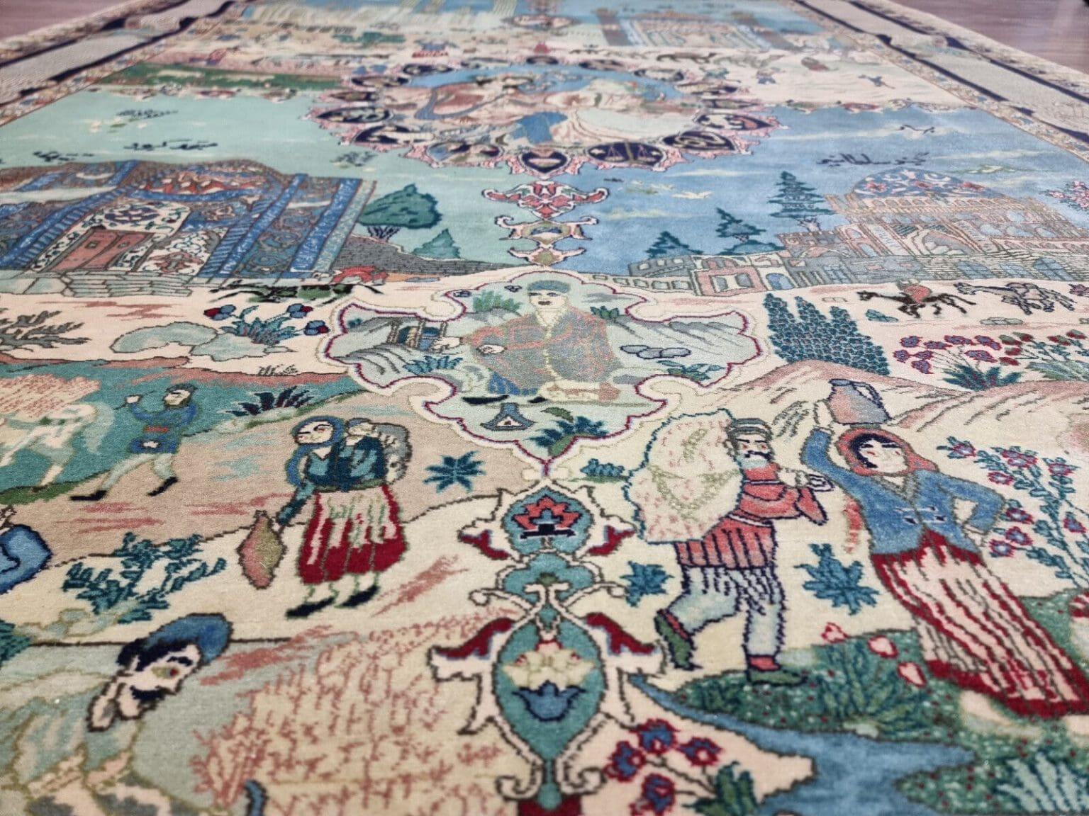 Perserteppich Tabriz 280 x 182 cm Korkwolle handgeknüpft