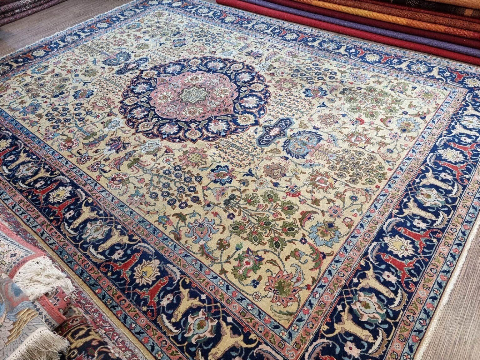 Perserteppich Täbriz 412x301 cm Wolle handgeknüpft