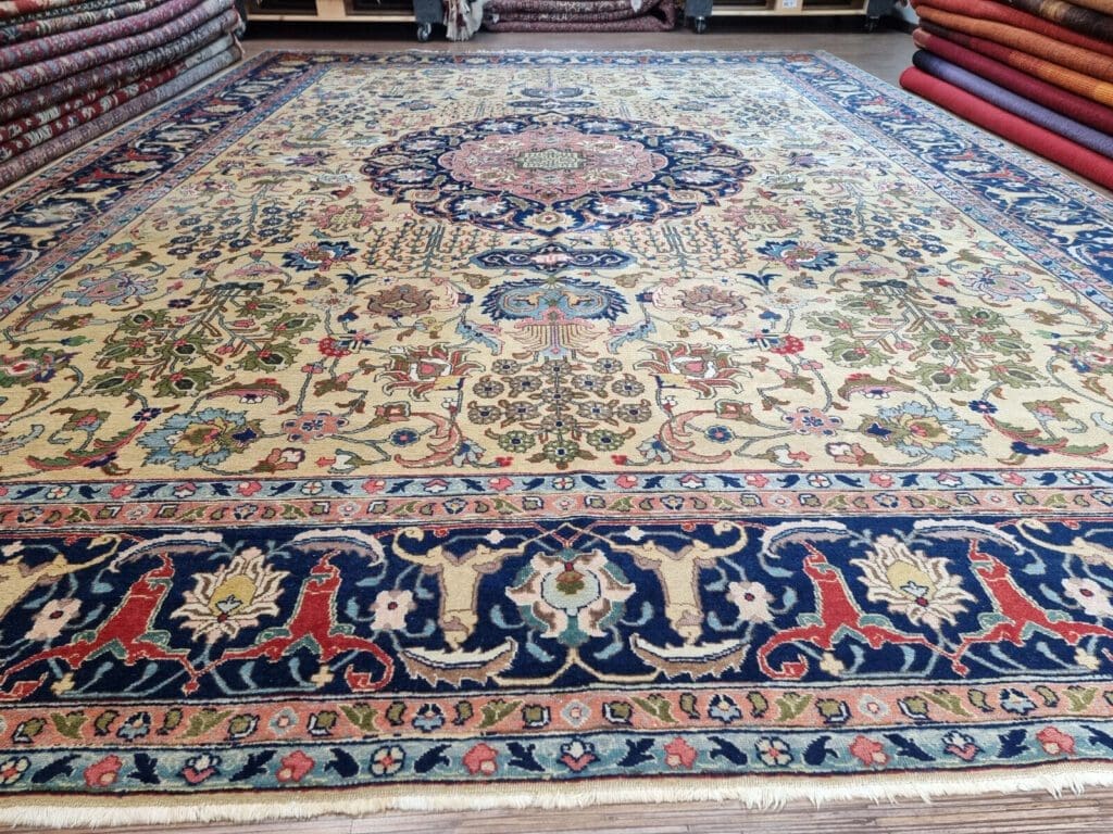 Perserteppich Täbriz 412x301 cm Wolle handgeknüpft
