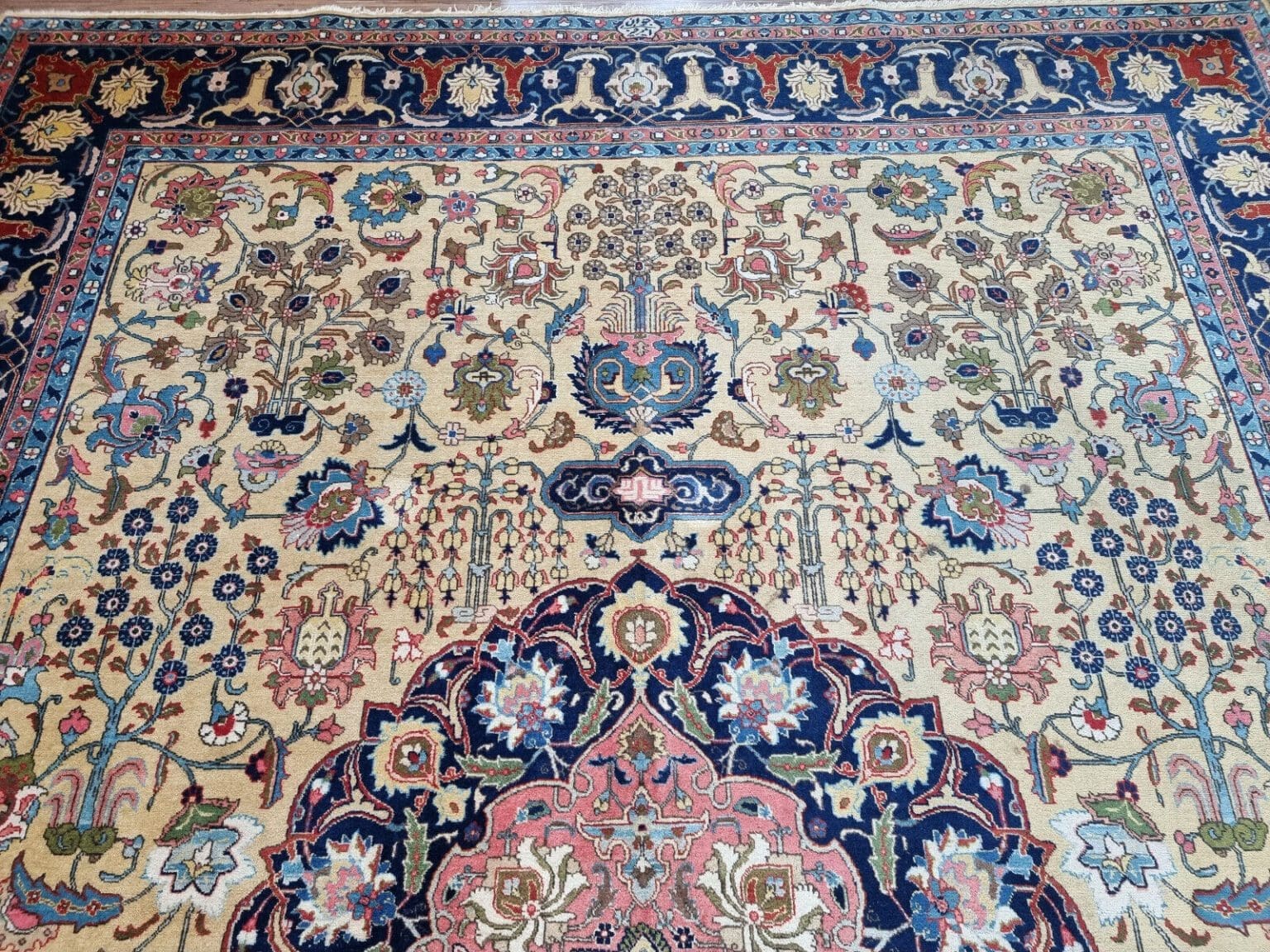 Perserteppich Täbriz 412x301 cm Wolle handgeknüpft