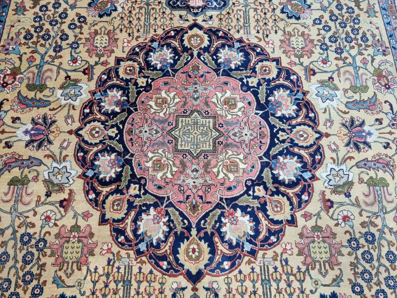 Perserteppich Täbriz 412x301 cm Wolle handgeknüpft