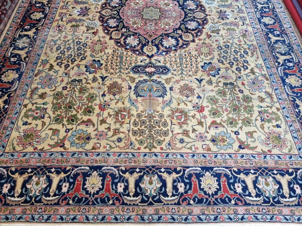 Perserteppich Täbriz 412x301 cm Wolle handgeknüpft