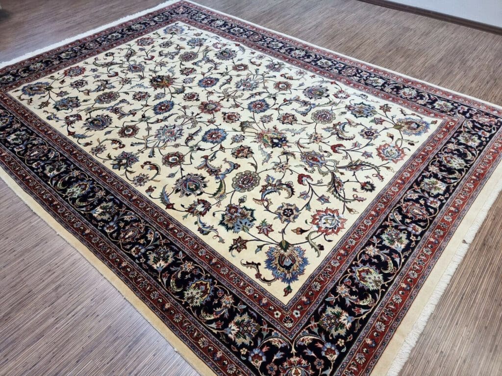 Perserteppich Sarough 350x250 cm Seide handgeknüpft