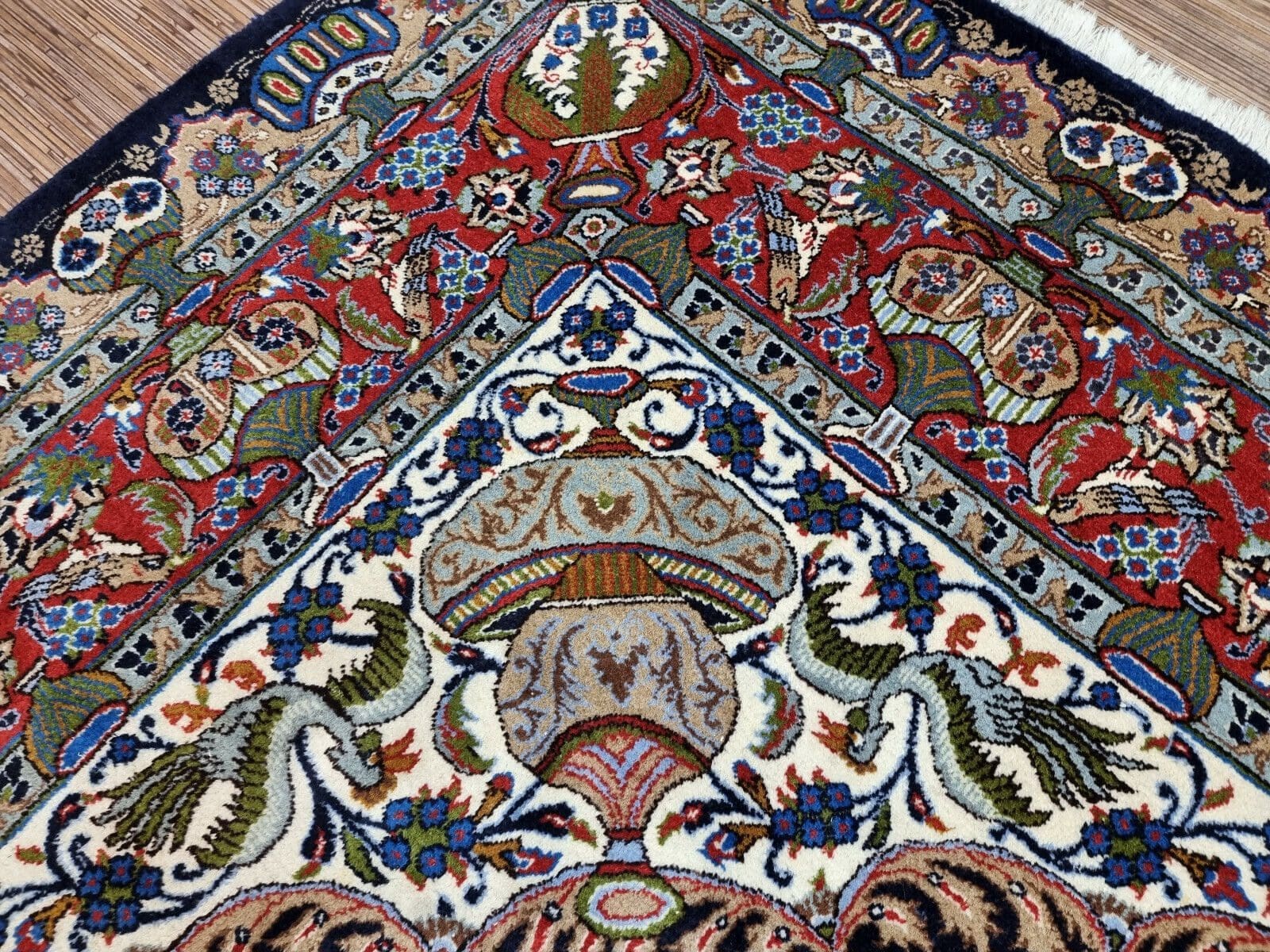 Perserteppich Kaschmar 349 x 246 cm Schurwolle handgeknüpft