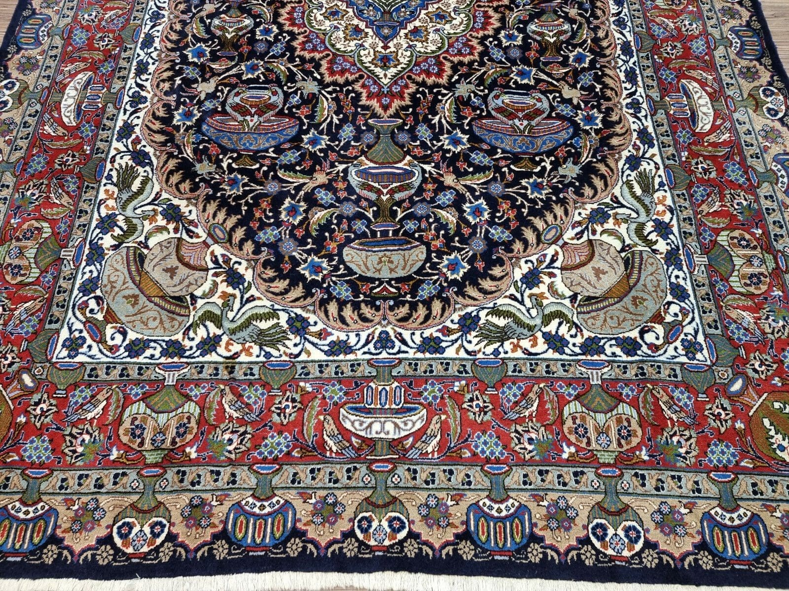 Perserteppich Kaschmar 349 x 246 cm Schurwolle handgeknüpft