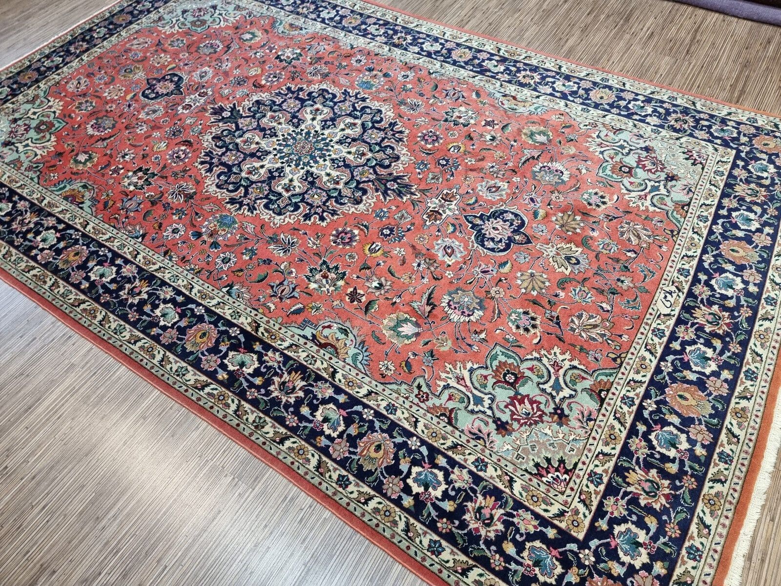 Perserteppich Tabriz 286x178 cm Korkwolle handgeknüpft