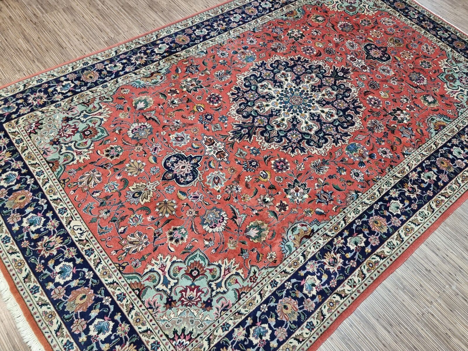 Perserteppich Tabriz 286x178 cm Korkwolle handgeknüpft