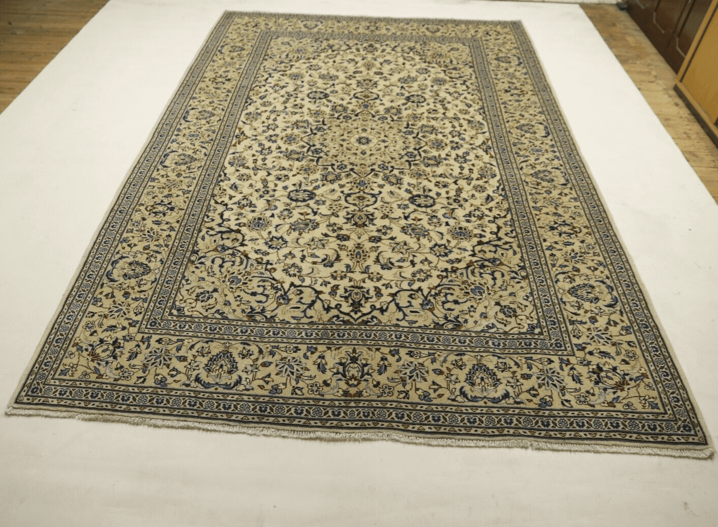 orientteppich-kashan-360-x-243-cm-300000-knoten-100-schurwolle-1-1 Perserteppich Kashan 360 x 243 cm Wolle handgeknüpft